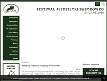 Tablet Screenshot of festiwal.baborowko.pl
